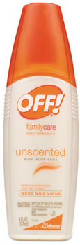 OFF!® FamilyCare Spray Insect Repellent,  6 oz Spray Bottle, Unscented, 12/Carton