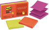 A Picture of product MMM-R3306SSAN Post-it® Pop-up Notes Super Sticky Pop-up 3 x 3 Note Refills,  Marrakesh, 90/Pad, 6 Pads/Pack