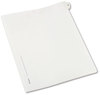 A Picture of product AVE-82223 Avery® Preprinted Allstate® Style Legal Dividers Exhibit Side Tab Index 10-Tab, 25, 11 x 8.5, White, 25/Pack