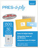 A Picture of product AVE-30632 PRES-a-ply® Labels 0.66 x 3.44, White, 30/Sheet, 50 Sheets/Box