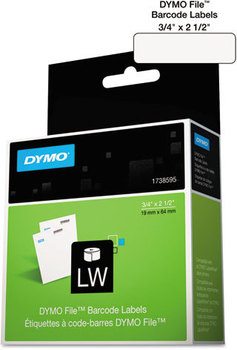 DYMO® Labels for LabelWriter® Label Printers,  3/4 x 2 1/2, White, 450 Labels/Roll