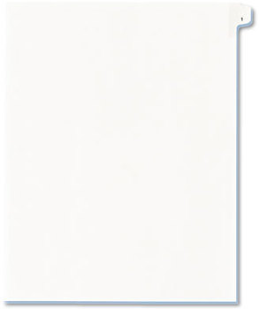 Avery® Preprinted Allstate® Style Legal Dividers Exhibit Side Tab Index 10-Tab, 1, 11 x 8.5, White, 25/Pack