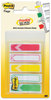 A Picture of product MMM-684SHNOTE Post-it® Flags Arrow 1/2" & 1" 0.5" Page Five Assorted Bright Colors, 20 Flags/Dispenser, 5 Dispensers/Pack
