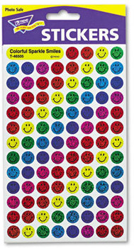 TREND® superSpots® and superShapes® Sticker Packs,  Sparkle Smiles, 1,300/Pack