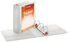 A Picture of product CRD-32130 Cardinal® Treated ClearVue™ Locking Slant-D® Ring Binder,  3" Cap, 11 x 8 1/2, White