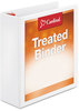 A Picture of product CRD-32130 Cardinal® Treated ClearVue™ Locking Slant-D® Ring Binder,  3" Cap, 11 x 8 1/2, White