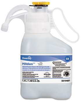 Diversey™ PERdiem™ SmartDoseTM/MC Concentrated General Purpose Cleaner With Hydrogen Peroxide. 47.34 oz. 2 bottles/case.