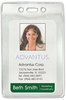 A Picture of product AVT-75419 Advantus® Security ID Badge Holders,  Vertical, 2 5/8w x 3 7/8h, Clear, 50/Box
