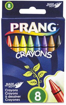 Prang® Crayons Made with Soy,  8 Colors/Box