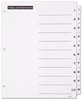 A Picture of product AVE-11670 Office Essentials™ Table 'n Tabs® Dividers 10-Tab, 1 to 10, 11 x 8.5, White, Set