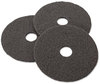 A Picture of product MMM-08379 3M™ Black Stripper Floor Pads 7200 Low-Speed Pad 17" Diameter, 5/Carton