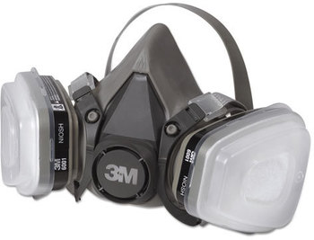 3M Half Facepiece Paint Spray/Pesticide Respirator,  Small