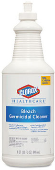 Clorox® Healthcare® Bleach Germicidal Cleaner,  32oz Pull-Top Bottle