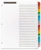 A Picture of product AVE-11677 Office Essentials™ Table 'n Tabs® Dividers 26-Tab, A to Z, 11 x 8.5, White, Assorted 1 Set