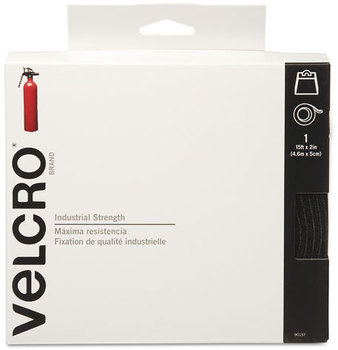 Velcro® Industrial Strength Sticky-Back® Hook & Loop Fasteners,  2" x 15 ft. Roll, Black