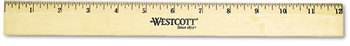 Westcott® Beveled Wood Ruler,  12"