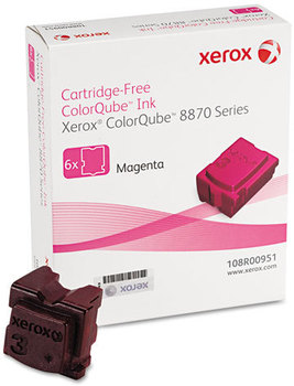 Xerox® 108R00953, 108R00952, 108R00951, 108R00950 Solid Ink Stick 17,300 Page-Yield, Magenta, 6/Box