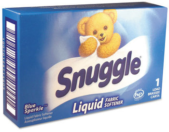 Snuggle® Blue Sparkle Liquid Fabric Softener - Vend Pack,  Original, 1 load Vend-Box, 100/Carton