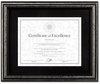A Picture of product DAX-N15790ST DAX® Antique Brushed Charcoal Wood Document Frame,  Desk/Wall, Wood, 11 x 14, Antique Charcoal Brushed Finish