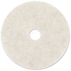 A Picture of product 977-891 3M™ White Super Polish Floor Pads 4100 Low-Speed Polishing 20" Diameter, 5/Carton