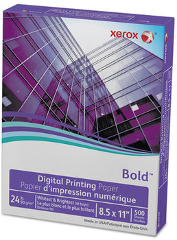 xerox™ Bold™ Digital Printing Paper 98 Bright, 24 lb Bond Weight, 8.5 x 11, White, 500/Ream