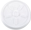 A Picture of product 120-405 Dart® Vented Plastic Hot Cup Lids,  10JL, 10 oz., White, 1000/Carton