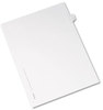 A Picture of product AVE-82184 Avery® Preprinted Allstate® Style Legal Dividers Exhibit Side Tab Index 26-Tab, V, 11 x 8.5, White, 25/Pack