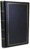 A Picture of product WLJ-039531 Wilson Jones® Looseleaf Corporation Minute Book,  Black Leather-Like Cover, 250 Unruled Pages, 8 1/2 x 14