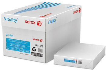 Xerox® Vitality™ 100% Recycled Multipurpose Printer Paper,  Letter, White 5,000 Sheets