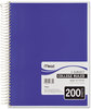 A Picture of product MEA-06900 Mead® Spiral® Notebook,  Perforated, College Rule, 6 x 9 1/2, White, 150 Sheets
