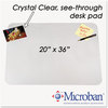 A Picture of product AOP-6060MS Artistic® KrystalView™ Desk Pad with Microban® Protection,  36 x 20, Clear
