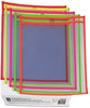 A Picture of product CLI-43910 C-Line® Neon Stitched Shop Ticket Holders,  Neon, Assorted 5 Colors, 75", 9 x 12, 25/BX