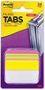 A Picture of product MMM-686APLOY Post-it® 2" Angled Tabs Plain Solid Color 1/5-Cut, Assorted Brights Colors, Wide, 24/Pack