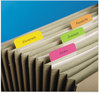 A Picture of product MMM-686APLOY Post-it® 2" Angled Tabs Plain Solid Color 1/5-Cut, Assorted Brights Colors, Wide, 24/Pack