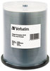 A Picture of product VER-95252 Verbatim® CD-R Printable Recordable Disc,  700MB, 52X, White Inkjet Printable, Hub Printable, 100/PK Spindle