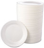 A Picture of product DRC-9PWQ Quiet Classic® Foam Plastic Laminated Dinnerware Plates. 9 in. diameter. White. 500 count. 9"