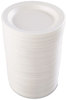 A Picture of product DRC-9PWQ Quiet Classic® Foam Plastic Laminated Dinnerware Plates. 9 in. diameter. White. 500 count. 9"