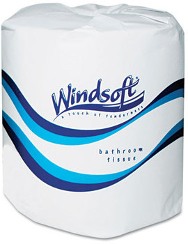 Windsoft® Facial Quality Toilet Tissue,  2-Ply, Single Roll, 24 Rolls/Carton