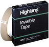 A Picture of product MMM-6200342592 Highland™ Invisible Permanent Mending Tape 3" Core, 0.75" x 72 yds, Clear