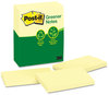 A Picture of product MMM-660RPYW Post-it® Greener Notes Original Recycled Note Pads Ruled, 4" x 6", Canary Yellow, 100 Sheets/Pad, 12 Pads/Pack