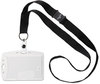 A Picture of product DBL-826819 Durable® ID/Security Card Holder Sets,  Vertical/Horizontal, With Necklace, Clear, 10/Pack