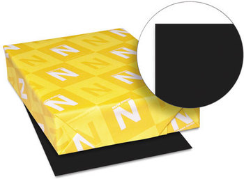Neenah Paper Astrobrights® Colored Paper,  24lb, 8-1/2 x 11, Eclipse Black, 500 Sheets/Ream