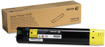 Xerox® 106R01503-10601510 Toner 106R01509 High-Yield 12,000 Page-Yield, Yellow