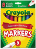 A Picture of product CYO-587708 Crayola® Non-Washable Marker,  Broad Point, Classic Colors, 8/Set