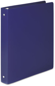 ACCO ACCOHIDE® Poly Round Ring Binder,  35-pt. Cover, 1" Cap, Blue