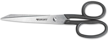 Westcott® Kleencut® Stainless Steel Shears,  Left/Right Hand, 8" Long, Black