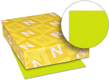 Neenah Paper Astrobrights® Colored Card Stock,  65 lb., 8-1/2 x 11, Terra Green, 250 Sheets