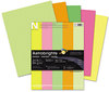 A Picture of product WAU-20270 Neenah Paper Astrobrights® Neon Assortment,  24lb, 8-1/2 x 11, Neon Assortment, 500 Sheets/Ream