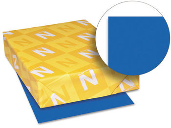 Neenah Paper Astrobrights® Colored Card Stock,  65 lb., 8-1/2 x 11, Blast-Off Blue, 250 Sheets