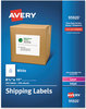 A Picture of product AVE-95920 Avery® White Shipping Labels-Bulk Packs Inkjet/Laser Printers, 8.5 x 11, 250/Box